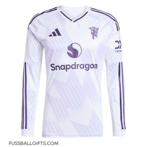 Manchester United Fußballbekleidung Auswärtstrikot 2025-26 Langarm